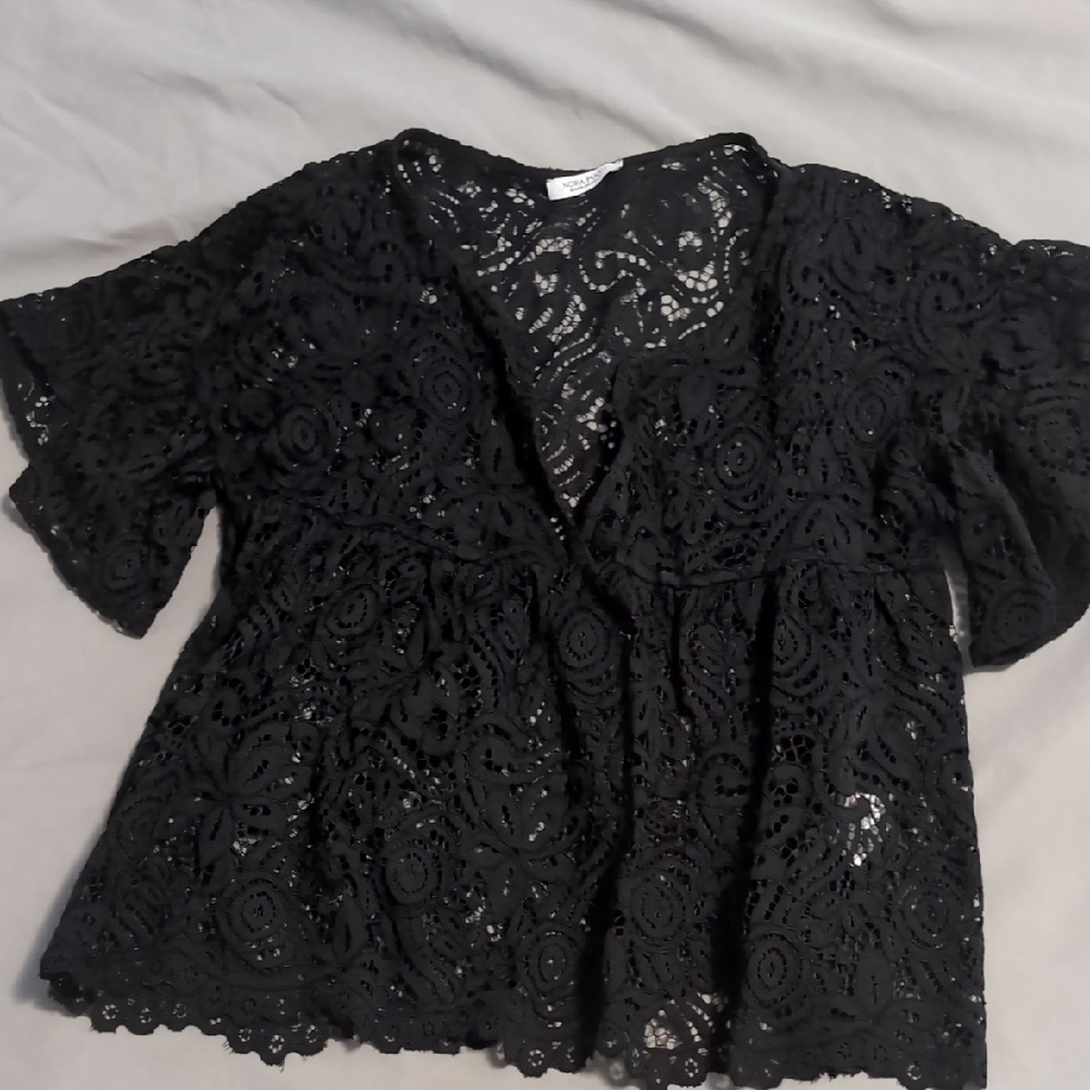 Chic Black Lace Blouse for Women